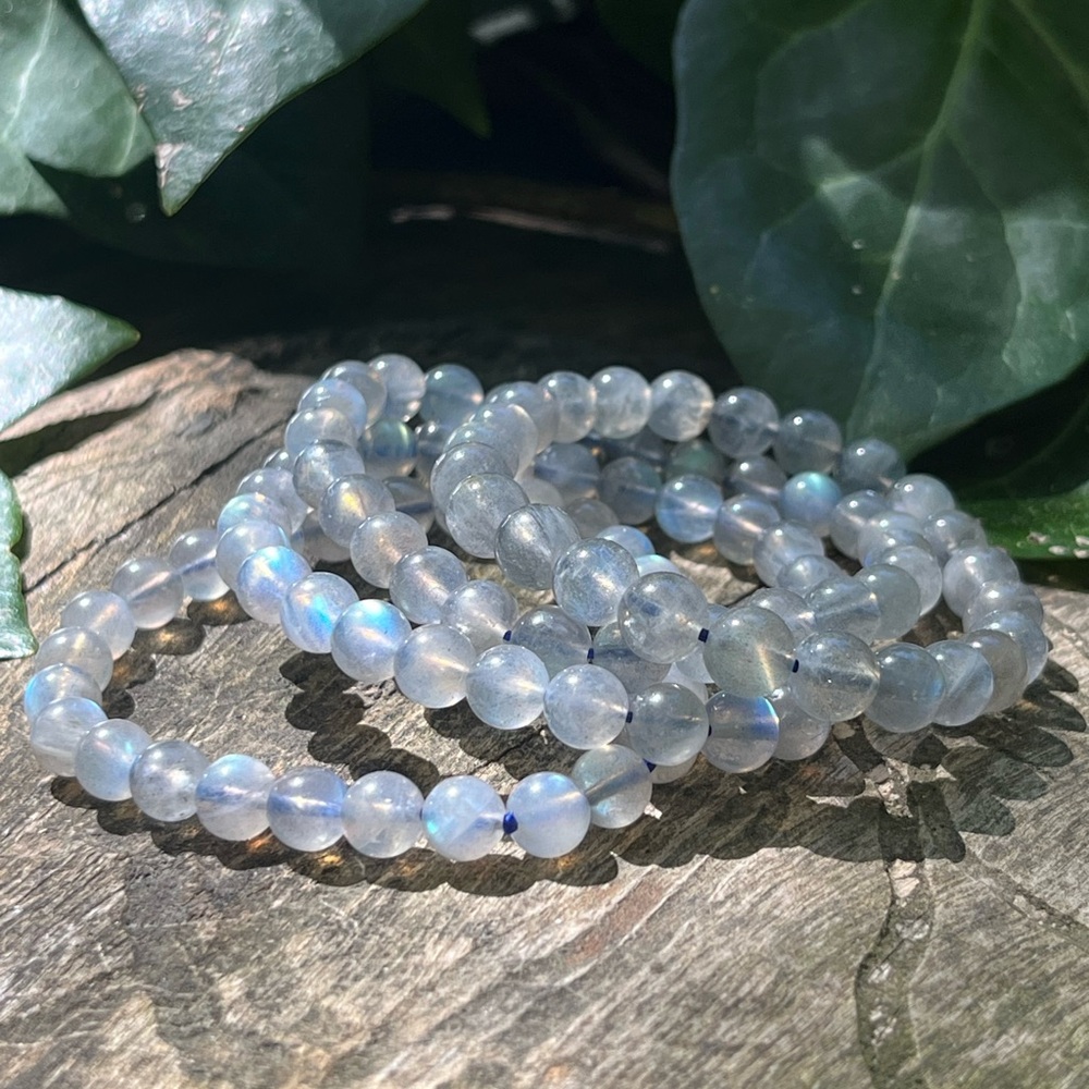 7mm super‎ flashy labradorite bracelet
